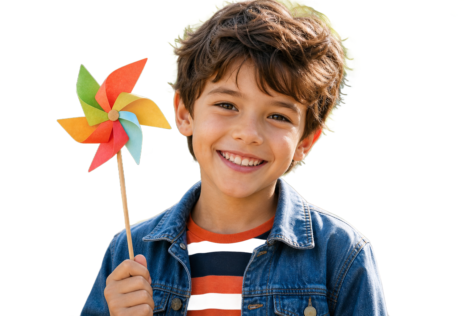 Kid photo with background removed